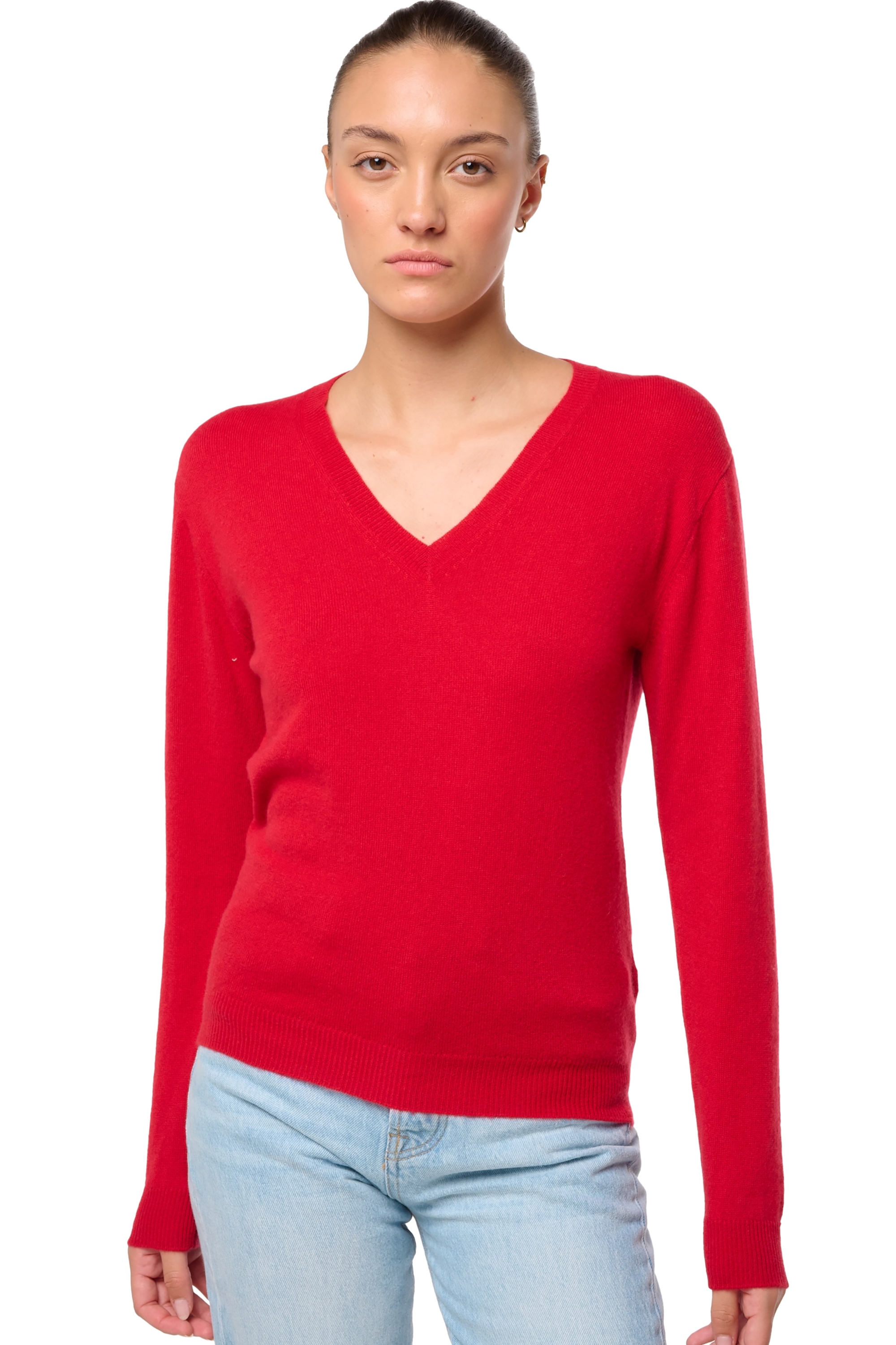 Cachemire petit prix femme tessa first deep red xs