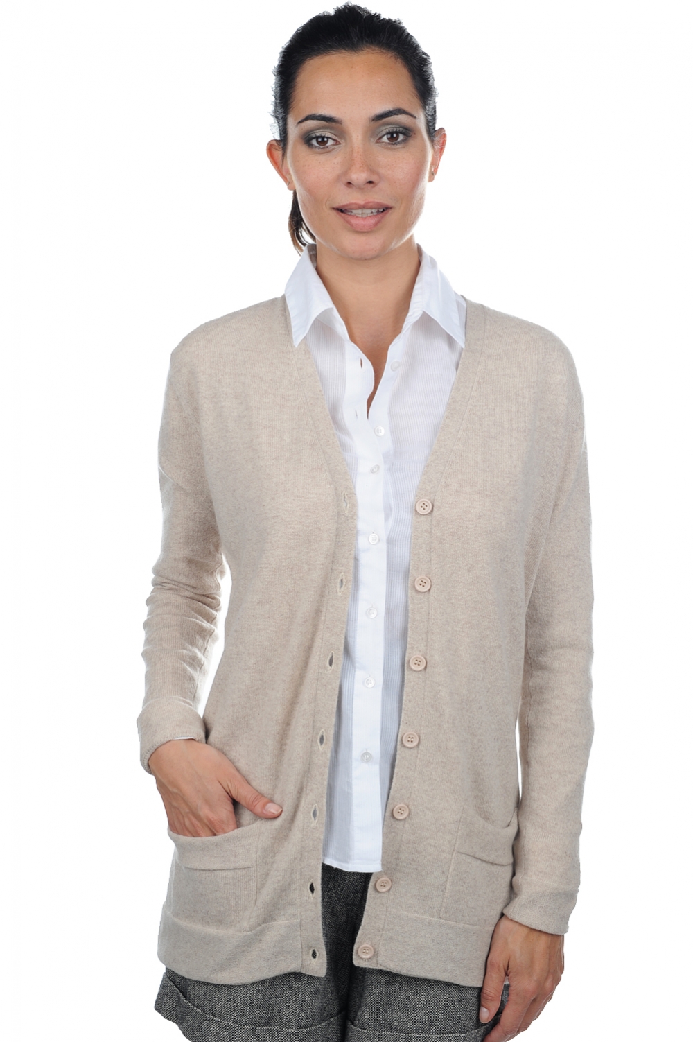 Cachemire pull femme collection printemps ete inga natural beige 2xl