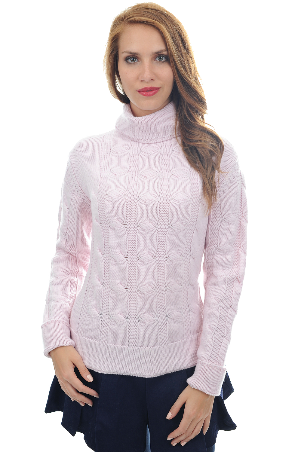 Cachemire pull femme les intemporels blanche rose pale l