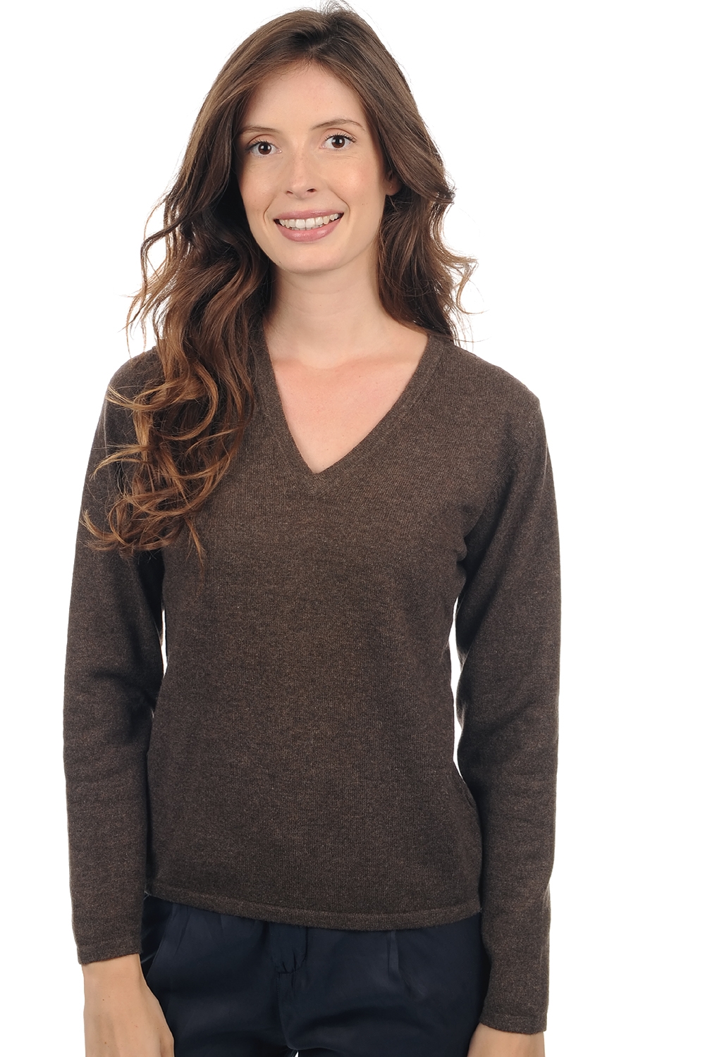 Cachemire pull femme les intemporels emma marron chine 3xl