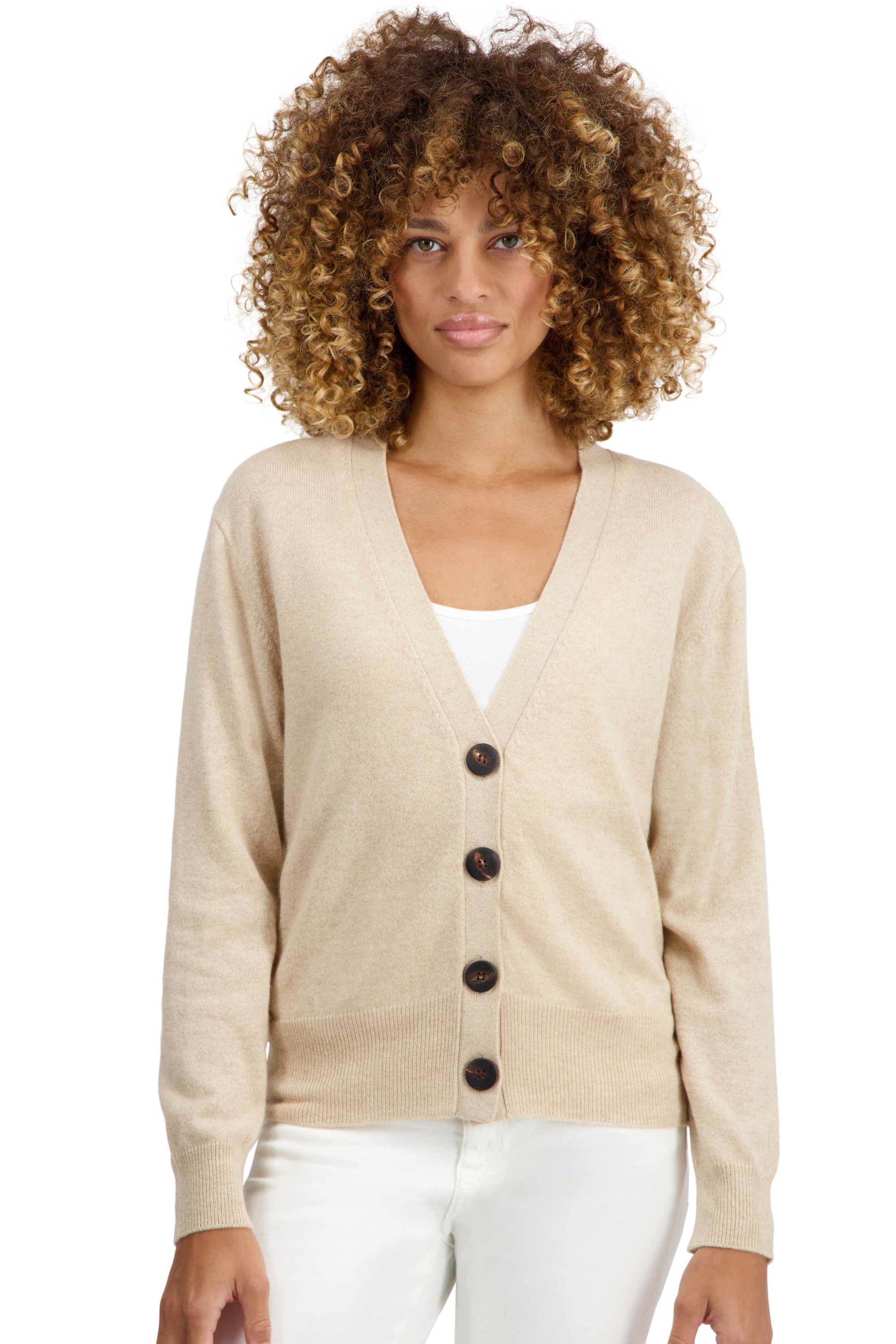 Cachemire pull femme talitha natural beige s