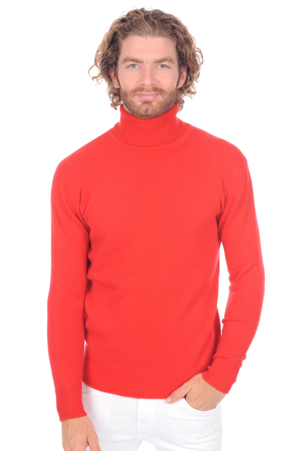 Cachemire pull homme cachemire premium edgar 4f premium rouge 2xl