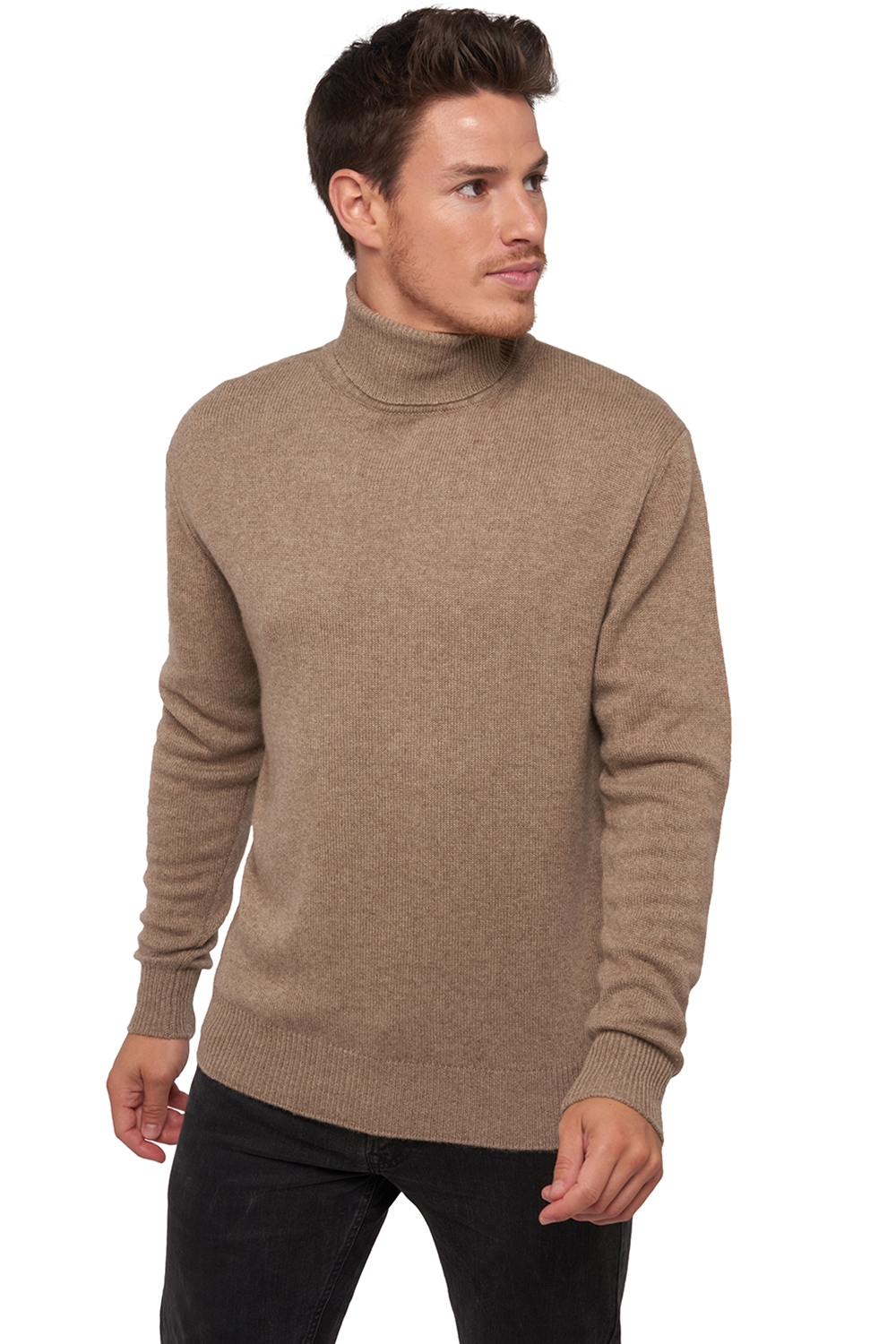 Cachemire pull homme les intemporels edgar 4f natural brown 2xl