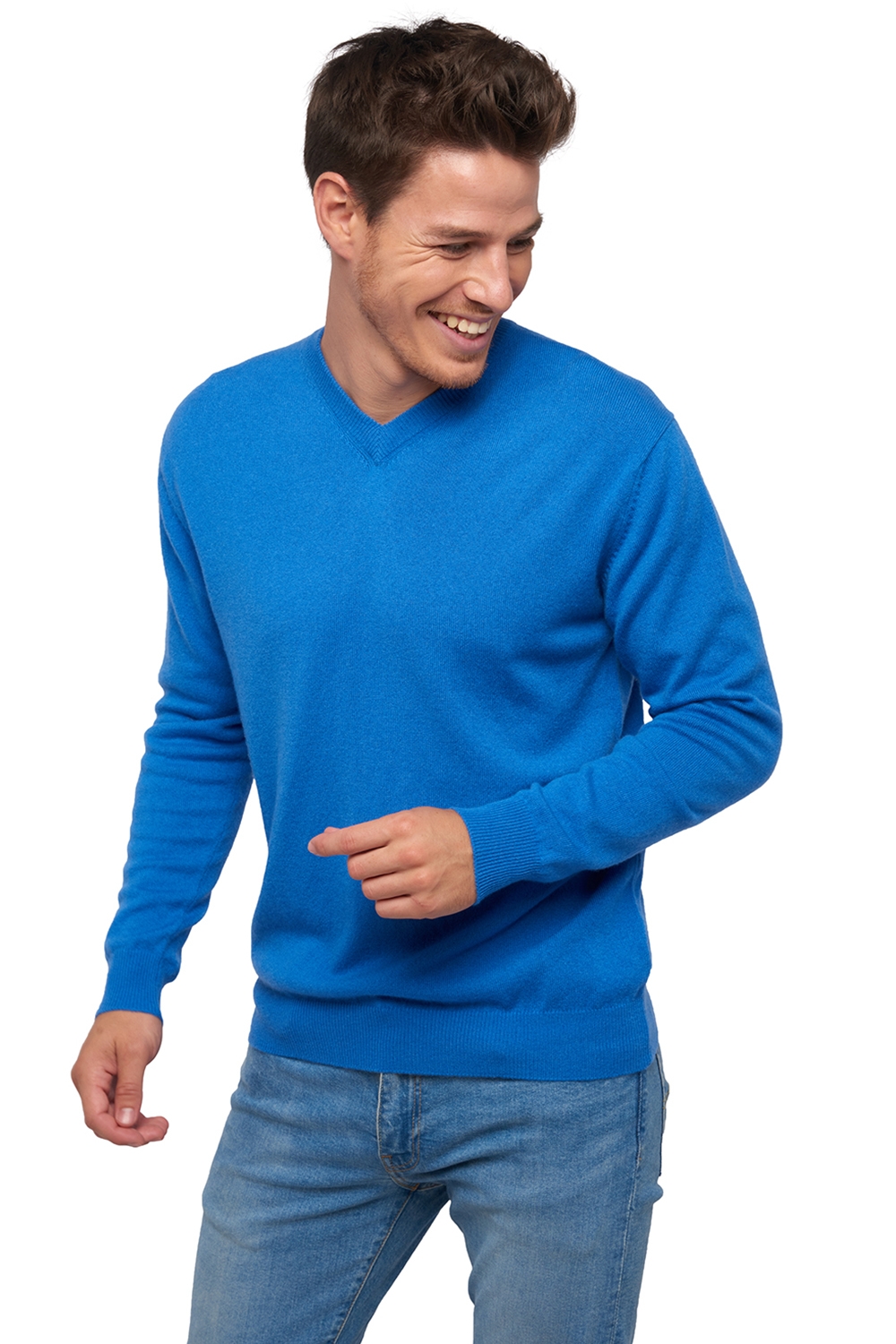 Cachemire pull homme les intemporels gaspard tetbury blue 4xl