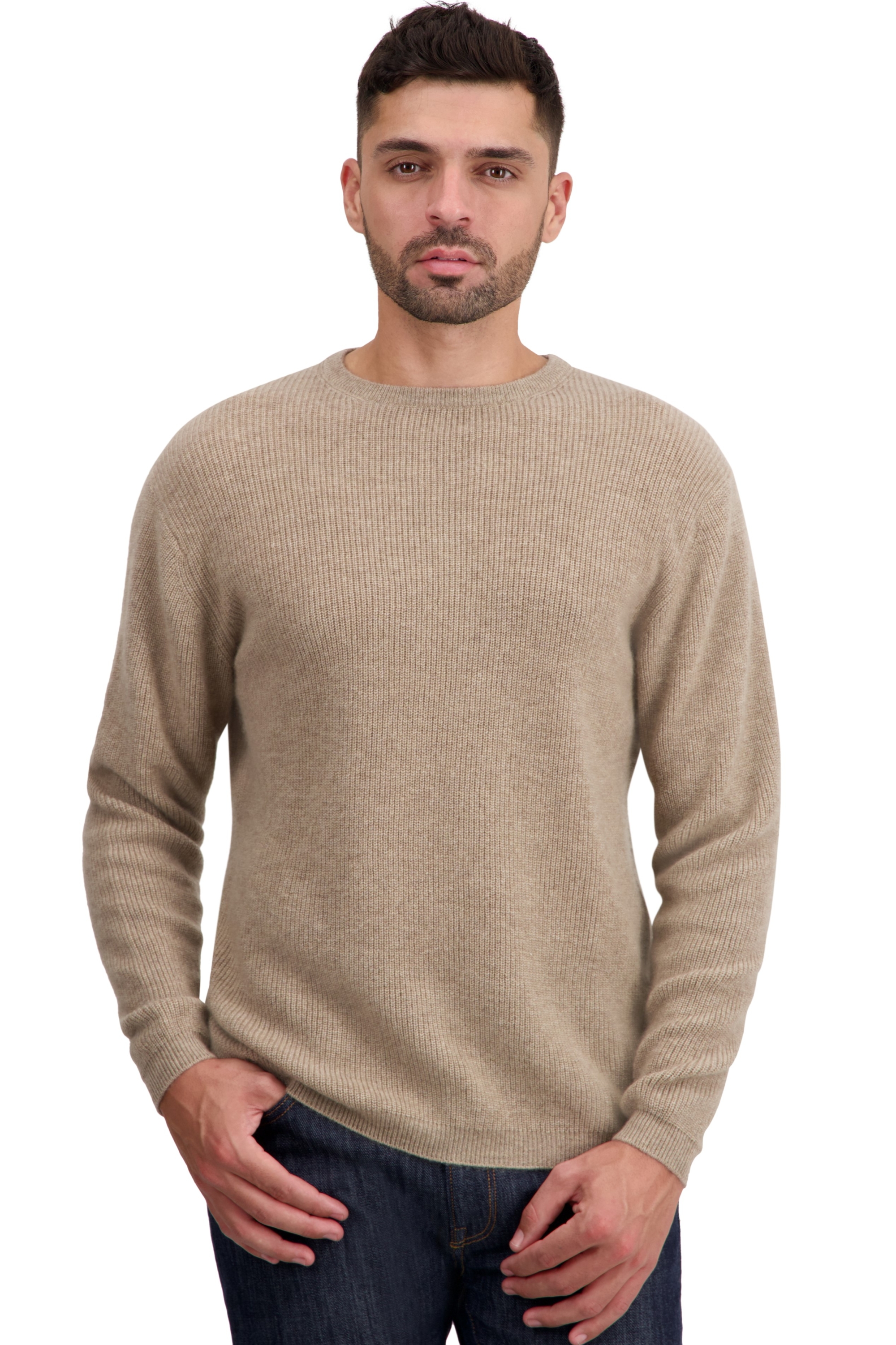 Cachemire pull homme taima natural brown 3xl