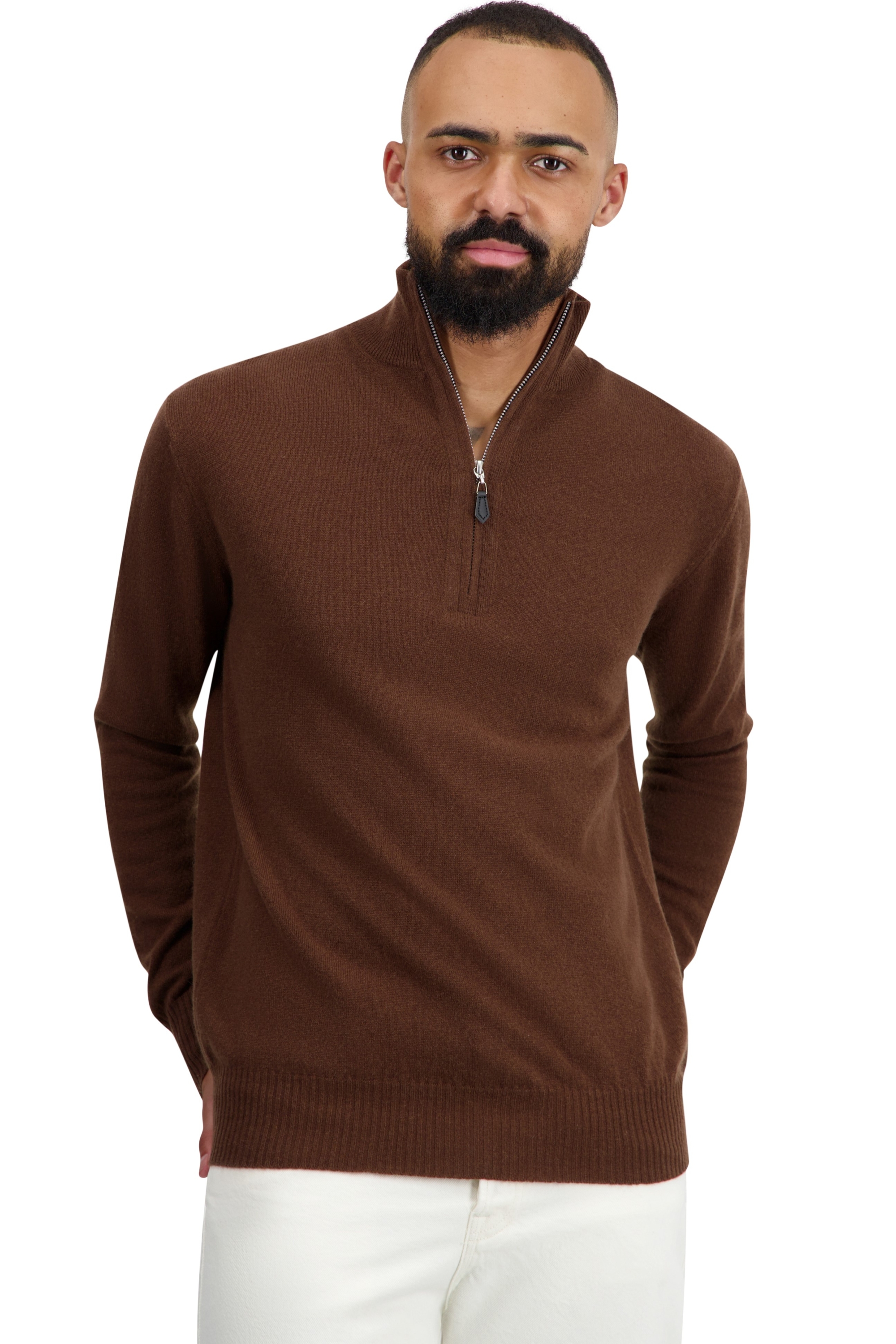 Cachemire pull homme toulon first dark camel l