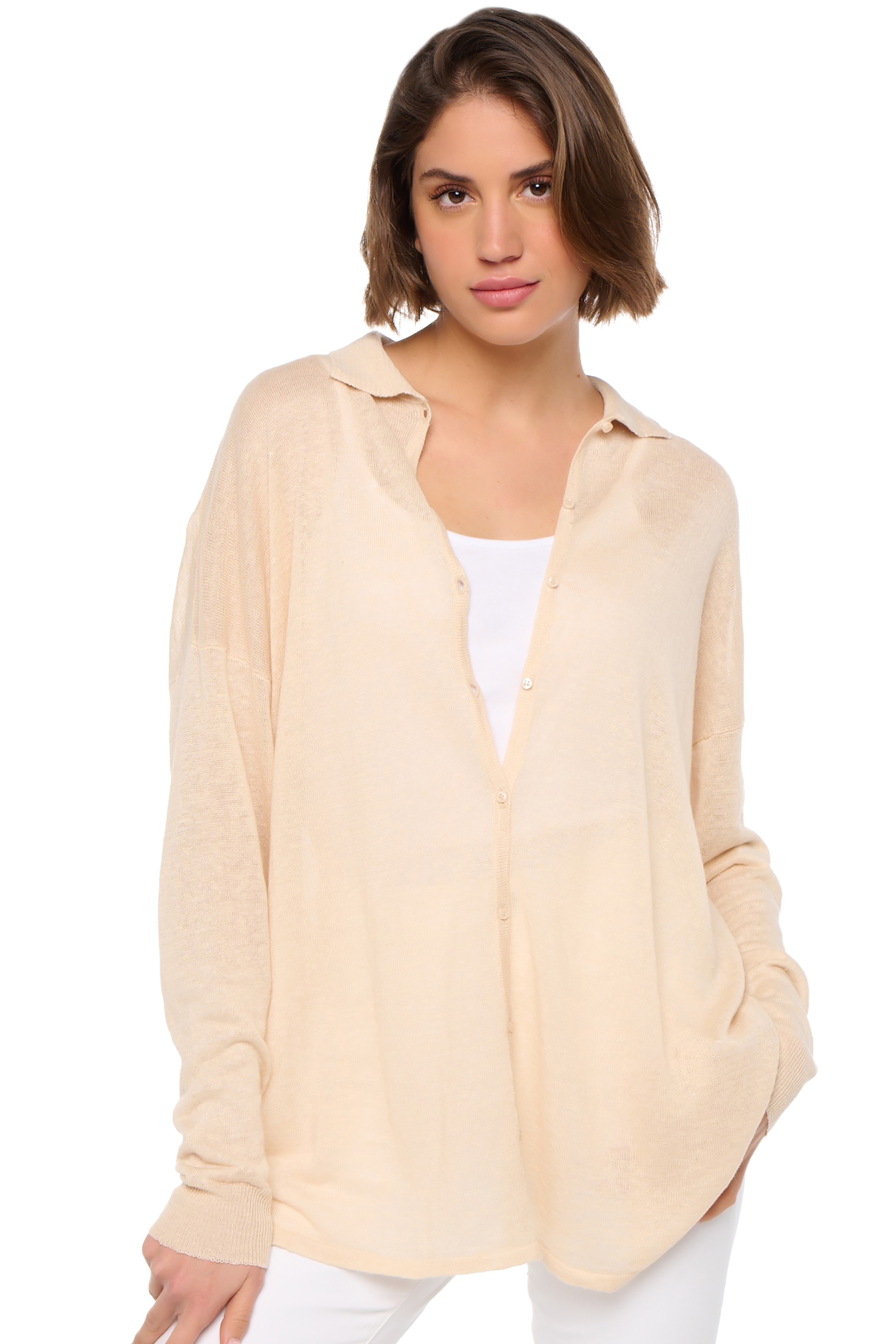 Lin pull femme collection printemps ete smaranda wheat m