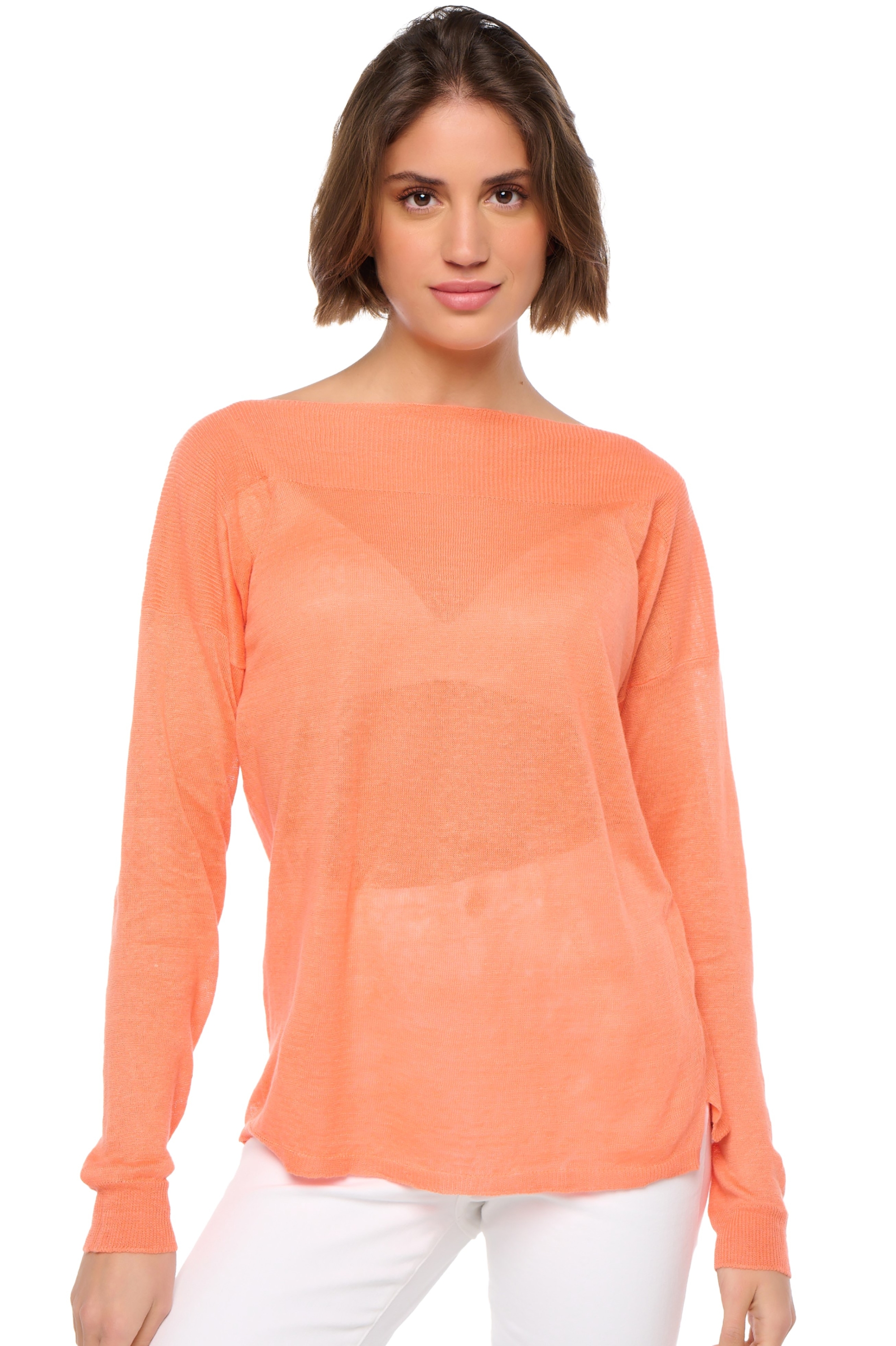 Lin pull femme lin nouveautes  sheila papaya s