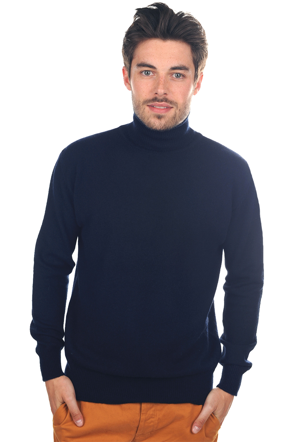 Yak pull homme col roule yakedgar bleu nuit l